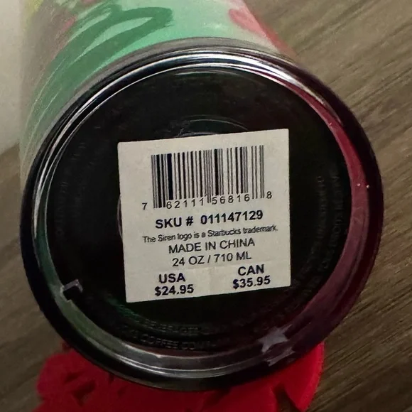 🌲 NEW Starbucks Limited Edition Holiday Tumbler w/Silicone Straw Topper SOLD OUT - Picture 15 of 15